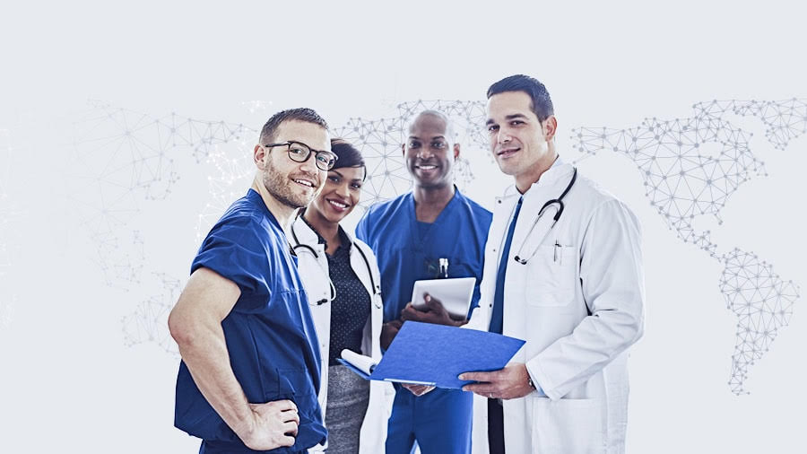 Medical professionals team