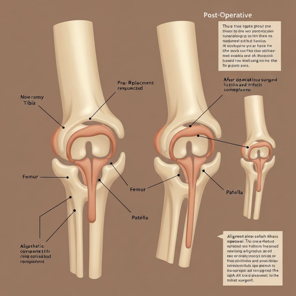 Knee replacement diagram 1